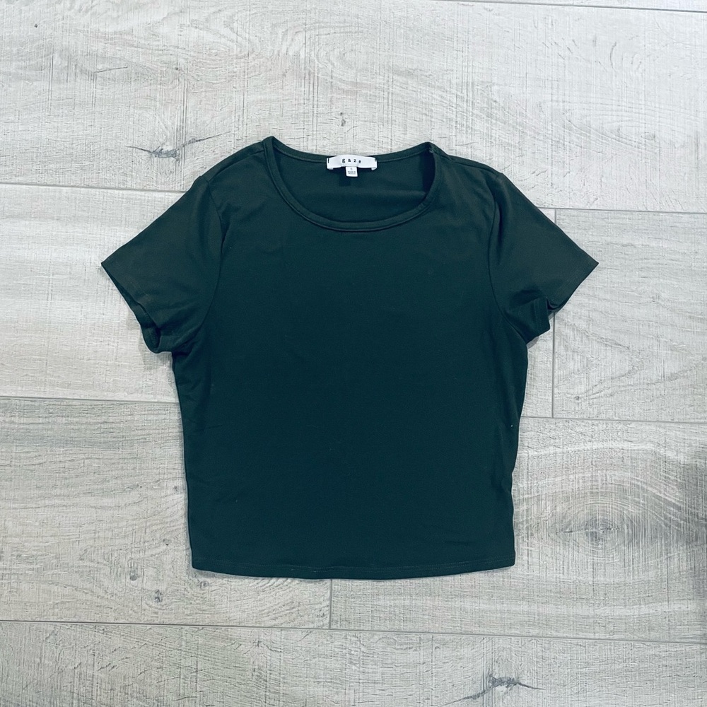 Army Green Crop Top